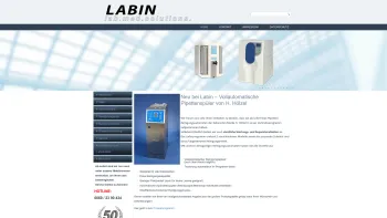 Website Screenshot: Das Unternehmen LABIN ist seit 1972 auf dem Gebiet der Kälte und Gefriertrocknung erfolgreich tätig. - Labin Labor- und Medizintechnik - Home - Date: 2023-06-23 12:05:34
