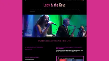 Website Screenshot: Lady and the Keys - Lady and the Keys Eventband - Hochzeitsband - Partyband - Ballband - Date: 2023-06-23 12:05:37
