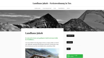 Website Screenshot: Landhaus Jakob*** - Landhaus Jakob - Landhaus Jakob - Ferienwohnung in Tux - Date: 2023-06-23 12:05:40
