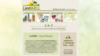 Website Screenshot: Landquell GmbH & Co. KG - Wohndeko aus Zirbenholz, Zirbenkissen, Naturprodukte aus Österreich - LandQUELL - Date: 2023-06-23 12:05:43