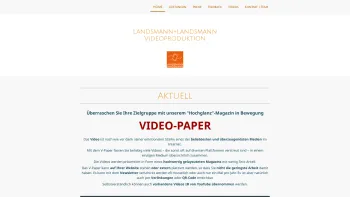 Website Screenshot: Landsmann+Landsmann Videoproduktion OG - Videos zum Fixpreis - Landsmann+Landsmann Videoproduktion - Date: 2023-06-14 10:41:26