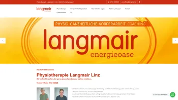 Website Screenshot: Physiotherapie Richard Langmair Linz - Langmair Physiotherapie in Linz - Wahl-Physiotherapeut - Date: 2023-06-23 12:05:42