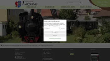 Website Screenshot: Gemeindeamt Marktgemeinde Langschlag oberen Waldviertel - Langschlag - GEM2GO WEB - Home - Date: 2023-06-23 12:05:43