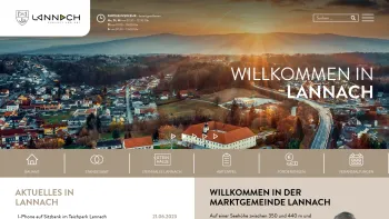 Website Screenshot: Marktgemeindeamt Marktgemeinde Lannach Tor zur Weststeiermark! - Marktgemeinde Lannach - Tor zur Weststeiermark! - Date: 2023-06-23 12:05:43