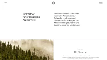 Website Screenshot: Lannacher Heilmittel GmbH - Willkommen bei GL Pharma - Date: 2023-06-14 10:43:27