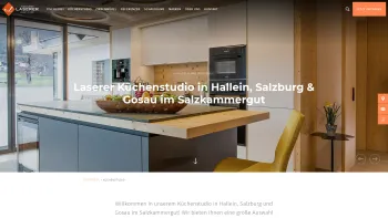 Website Screenshot: Laserer Tischlerei und Küchenstudio Salzburg | Ihr Küchenspezialist in Hallein - Küchenstudio Laserer Hallein, Salzburg & Gosau, Salzkammergut - Date: 2023-06-23 12:05:46
