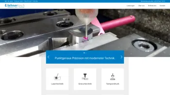 Website Screenshot: Lehner Sportpreise - Lehner-Tech: Lasertechnik, Tampondruck, Gravurtechnik - Date: 2023-06-23 12:05:52