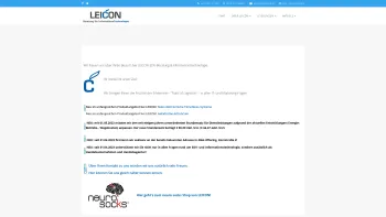 Website Screenshot: LEICON Alexander Leiss EDV-Beratung & Informationstechnologie - Herzlich willkommen bei LEICON! - Date: 2023-06-23 12:05:55