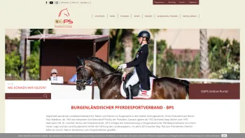 Website Screenshot: Landesfachverband für Reiten Fahren Burgenland - Burgenländischer Pferdesportverband - BPS - Date: 2023-06-15 16:02:34