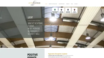 Website Screenshot: Lichtlounge - LICHTLOUNGE – Lichtplanung und Lichtdesign - Date: 2023-06-15 16:02:34