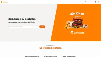 Website Screenshot: Lieferservice, zustelldienste; pizza, essen, chinesisch, kebab, sushi u.s.w. bestellen in der Nähe - Lieferando.at | Essen bestellen - Lieferservice & Takeaway - Date: 2023-06-23 12:06:03
