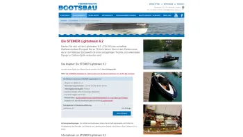 Website Screenshot: Lightstream by Steiner Nautic - steiner-nautic.at - Die STEINER Lightstream 6.2. Kaufen Sie sich mit der Lightstream 6.2. (125 kW) das schnellste ... - Date: 2023-06-23 12:06:04