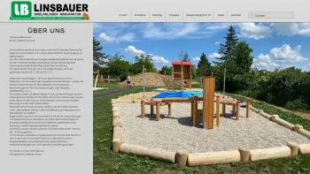 Website Screenshot: Firma Linsbauer GmbH Holzwaren und Kinderspielanlagenindustrie - LINSBAUER GmbH SPIELANLAGEN - MANUFAKTUR | Spielplatz | Österreich - Date: 2023-06-23 12:06:06