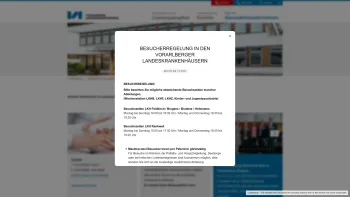 Website Screenshot: Ausbildungsstätte f d psychiatrische Krankenpflege am Landes-Nervenkrankenhaus Landeskrankenhaus Rankweil Portal - Landeskrankenhaus Rankweil - Vorarlberger Landeskrankenhäuser - Date: 2023-06-23 12:06:09