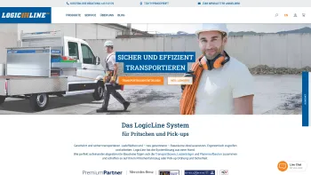 Website Screenshot: LogicLine Europe GmbH - Fahrzeugaufbauten für Pritschenfahrzeuge & Pick-ups - Date: 2023-06-23 12:06:12