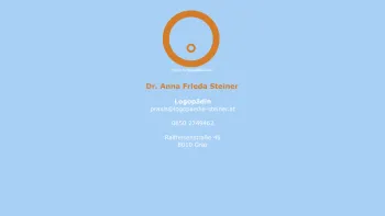 Website Screenshot: Diana Steiner - Logopaedie Steiner - Dr. Anna Frieda Steiner - Date: 2023-06-14 10:43:33