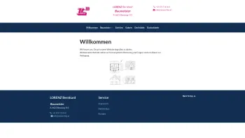 Website Screenshot: Lorenz Bernhard, Baumeister, 6622 Berwang 113 - Willkommen - lorenz-bau.at - Date: 2023-06-14 10:43:36