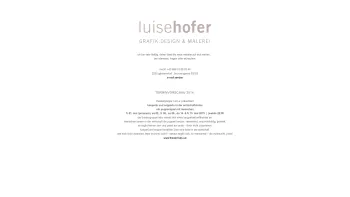 Website Screenshot: grafikdesign luise hofer - luise hofer . grafik.design & malerei - Date: 2023-06-14 10:38:21
