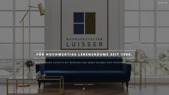 Website Screenshot: Raumausstatter W. Luisser - Hannes Luisser | Raumausstattung - Date: 2023-06-23 12:06:18