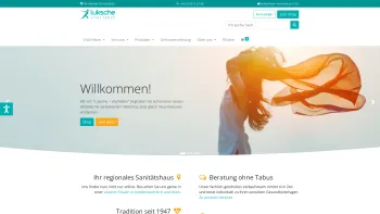 Website Screenshot: Luksche GmbH Sanitätshaus Bandagist - Herzlich Willkommen | Luksche – vital leben - Date: 2023-06-15 16:02:34