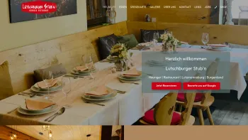 Website Screenshot: Lutschburger Stub`n - Heuriger | Heuriger Restaurant Lutschburger Stub´n Lutzmannsburg Burgenland - Date: 2023-06-23 12:06:18