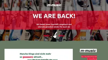 Website Screenshot: m-music - m-music | APM-Music GmbH | Musikgeschäft | Reichshofstraße 23, Lustenau, Austria - Date: 2023-06-15 16:02:34