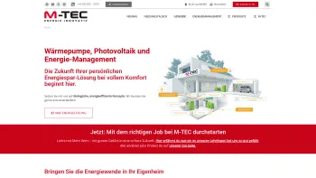 Website Screenshot: M-TEC Energie.Innovativ GmbH - Wärmepumpe, Photovoltaik und Energie-Management? - Date: 2023-06-15 16:02:34