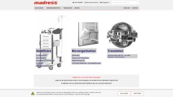 Website Screenshot: Madress GmbH - Home - Madress - Date: 2023-06-23 12:06:23