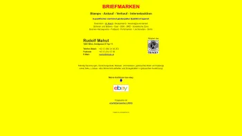 Website Screenshot: Briefmarken Rudolf Mahut - Briefmarken, Briefmarkenankauf, Verkauf, Spezialit?ten, Rarit?ten, Philatelie, Briefmarkenauktion, Seltenheiten - Date: 2023-06-14 10:43:39