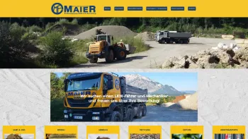 Website Screenshot: Franz Maier Moosdorfer Schotter Kieswerk Deponie Erdbau Abbruch Recycling - Maier Franz GmbH Sand u. Kieswerk | Sand, Kies, Schotter Erdbewegung - Date: 2023-06-23 12:06:26