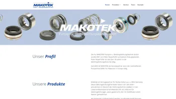 Website Screenshot: MAKOTEK Mayerhofer OEG Index - Makotek GmbH|Pumpen- und Gleitringdichtungstechnik - Date: 2023-06-23 12:06:26