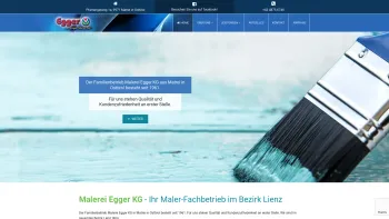 Website Screenshot: Malerei Egger KG - Malerei Egger KG - Ihr Maler-Fachbetrieb | Lienz - Date: 2023-06-14 10:43:39