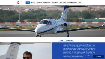 Website Screenshot: Mali Air Luftverkehr Ges.m.b.H. - Home | Mali Air - Date: 2023-06-23 12:06:29
