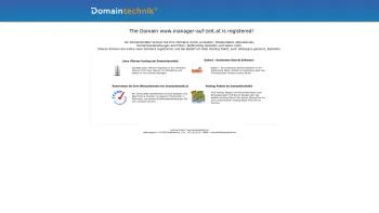 Website Screenshot: Manager auf Zeit Unternehmensberatung Mag. Gerald Simlinger - Domain www.manager-auf-zeit.at is registered by Domaintechnik® - Date: 2023-06-23 12:06:30