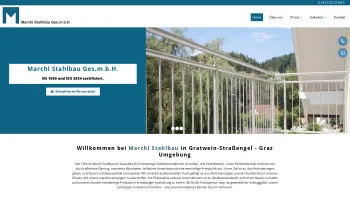 Website Screenshot: Marchl Stahlbau Ges.m.b.H. - Marchl Stahlbau aus Gratwein-Straßengel bei Graz - Date: 2023-06-15 16:02:34