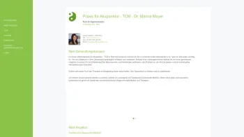 Website Screenshot: Praxis für Akupunktur TCM Dr. Marina Mayer Innsbruck Land - Akupunktur Innsbruck Land - TCM Praxis Dr. Marina Mayer - Date: 2023-06-14 10:46:46