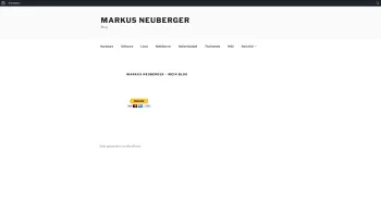 Website Screenshot: Markus Neuberger EDV Dienstleistungen - Markus Neuberger – Blog - Date: 2023-06-15 16:02:34