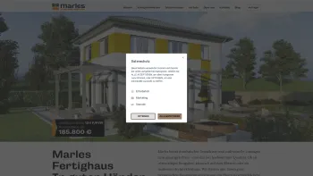 Website Screenshot: marles Fertigteilhaus GmbH - Marles Fertighaus - Date: 2023-06-23 12:06:35