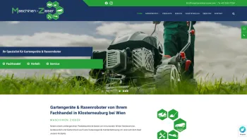 Website Screenshot: Alois Maschinen Zisser - Gartengeräte in Klosterneuburg nahe Wien - Maschinen Zisser - Fachhandel für Gartengeräte & Rasenroboter - Date: 2023-06-15 16:02:34