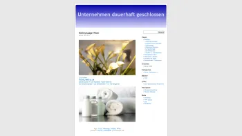 Website Screenshot: Massage Wien - Unternehmen dauerhaft geschlossen - Date: 2023-06-23 12:06:41