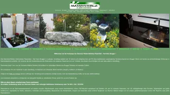 Website Screenshot: Brugger massivstein.at - Brugger Karl-Heinz Steinmetz Vorarlberg Lustenau Massivstein.at - Date: 2023-06-23 12:06:41