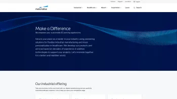 Website Screenshot: Materialise Austria GmbH - Materialise | 3D Printing Innovators - Date: 2023-06-23 12:06:41