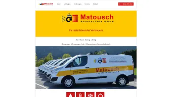 Website Screenshot: Installateur Matousch - Matousch Haustechnik GmbH - Installateur Salzburg - Date: 2023-06-14 10:37:13