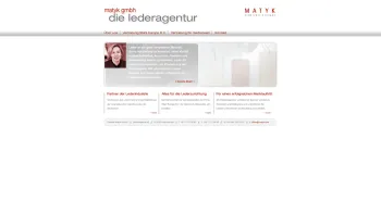 Website Screenshot: Daniela Matyk MATYK GmbH online - Matyk GmbH - Die Lederagentur - Date: 2023-06-14 10:43:44