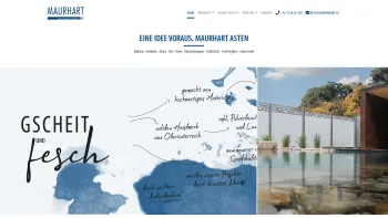 Website Screenshot: MAURHART u. Co. GmbH - Eine Idee voraus. Maurhart Asten · Individualität. Qualität. Regionalität. - Date: 2023-06-23 12:06:44