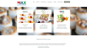 Website Screenshot: MAX Catering - MAX Catering Wien - MAXimaler Genuss aus Oberlaa - Date: 2023-06-14 10:37:32