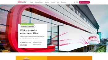 Website Screenshot: max.center Wels Betriebsgesellschaft m.b.H. - Einkaufen im max.center: das Shoppingerlebnis in Wels - Date: 2023-06-23 12:06:44
