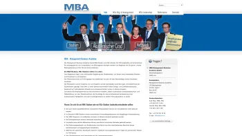Website Screenshot: Sales&Managementberatung GmbH Sales Manager Akademie - MBA Management Business Academy | Ihre Ausbildung zum MBA und MSc | www.mba.at - Date: 2023-06-14 10:43:44