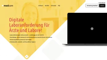 Website Screenshot: MedCom GmbH e-Card Befundkommunikation Laborsoftware - Digitale Befundübermittlung für Ärzte & Labore ? Medcom - Date: 2023-06-15 16:02:34
