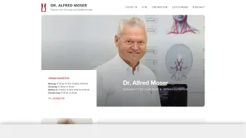 Website Screenshot: Dr. Moser - Dr. Alfred Moser - Dr. Alfred Moser - Date: 2023-06-23 12:06:49